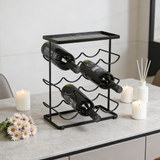 WINE HOLDER 9 BOTTLES WITH TOP TRAY