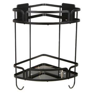 BATHROOM CORNER BASKET WITH DOUBLE SIDED TAPE