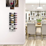 Wall Mounted WINE HOLDER 9 BOTTLES